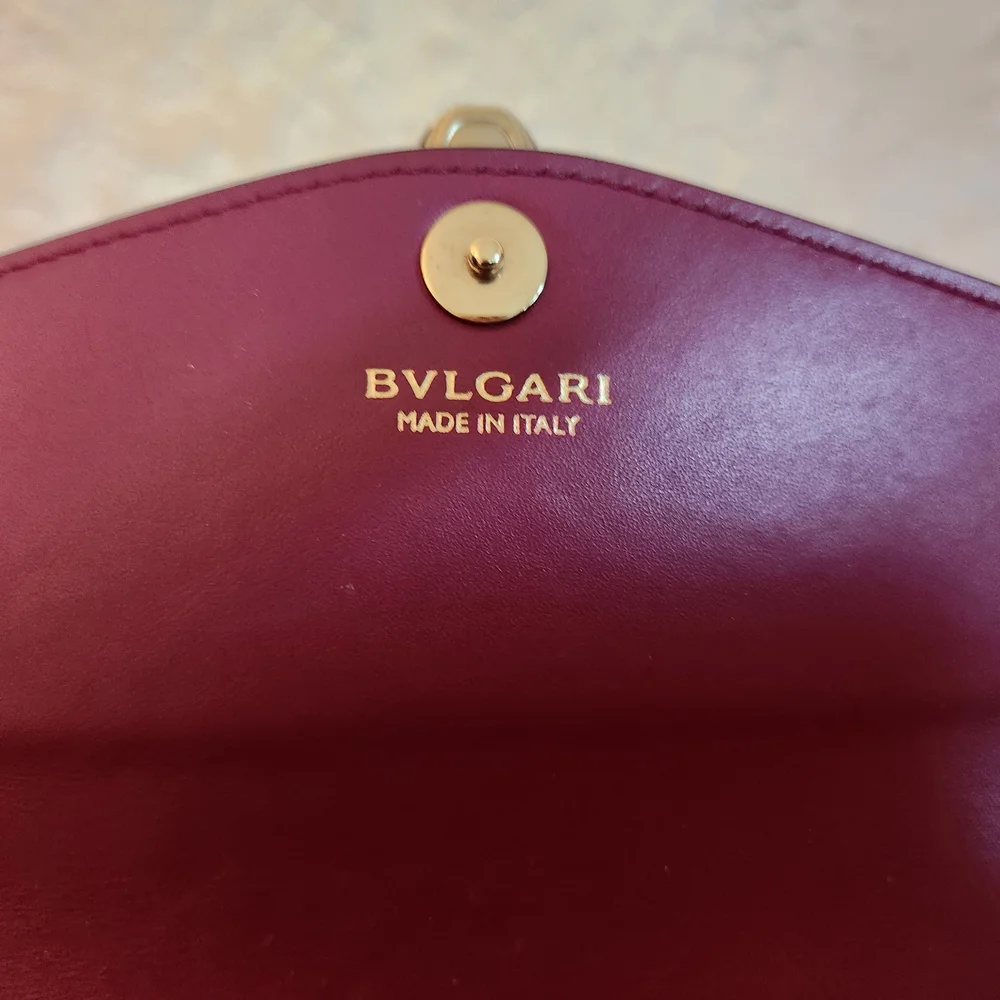 Bulgari Magenta Shoulder Bag with Iconic Clasp